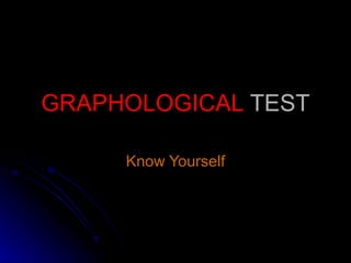 Graphological Test | PPT