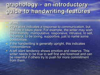 Graphology | PPT