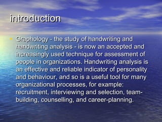 Graphology | PPT