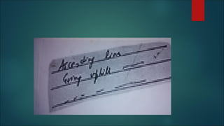 graphology HANDWRITING IMPROVEMENT ANALYSIS.ppt