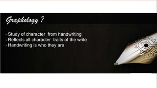Graphology ?
?Study of character from handwriting
                     MBB C Open Market VAS
?Reflects all character traits of the write
?Handwriting is who they are




   HUAWEI TECHNOLOGIES CO., LTD.
 