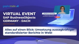 Alles auf einen Blick: Umsetzung aussagkräftiger standardisierter ...