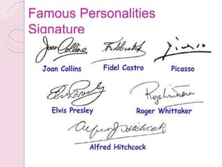 Famous Personalities
Signature
 