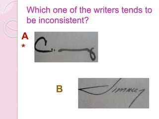 Which one of the writers tends to
be inconsistent?
A
*
B
 