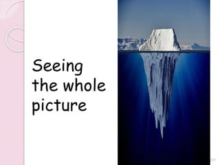 Seeing
the whole
picture
221
 