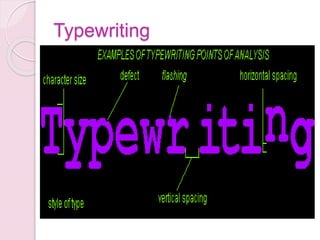 Typewriting
 