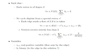 Graph problem & lp formulation | PPT