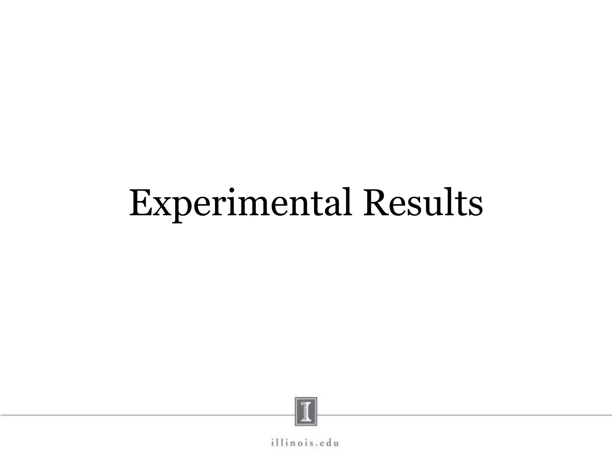 Experimental Results 