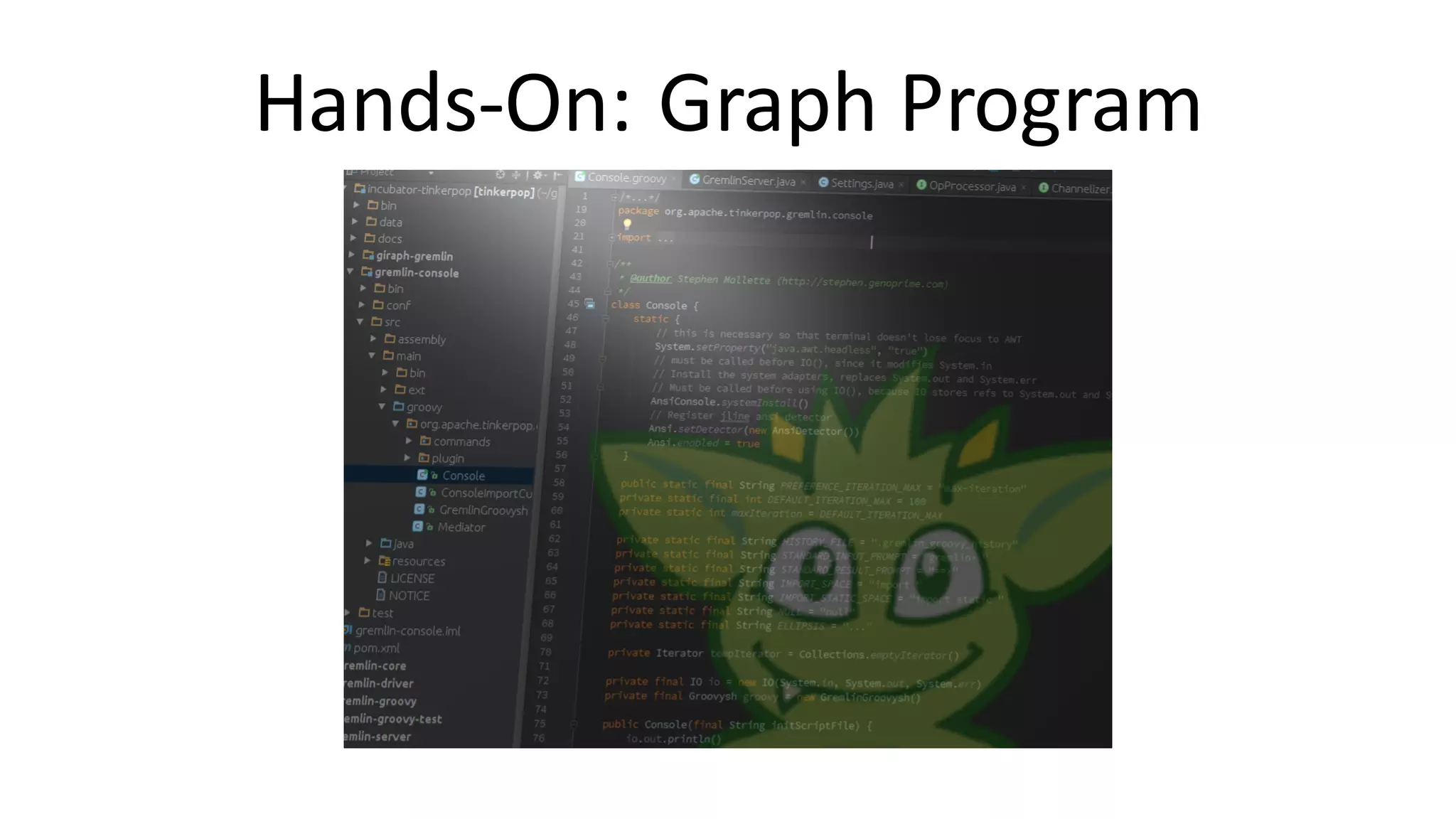 Hands-On:	Graph	Program 