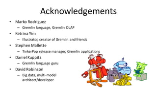 Graph Processing with Apache TinkerPop | PDF