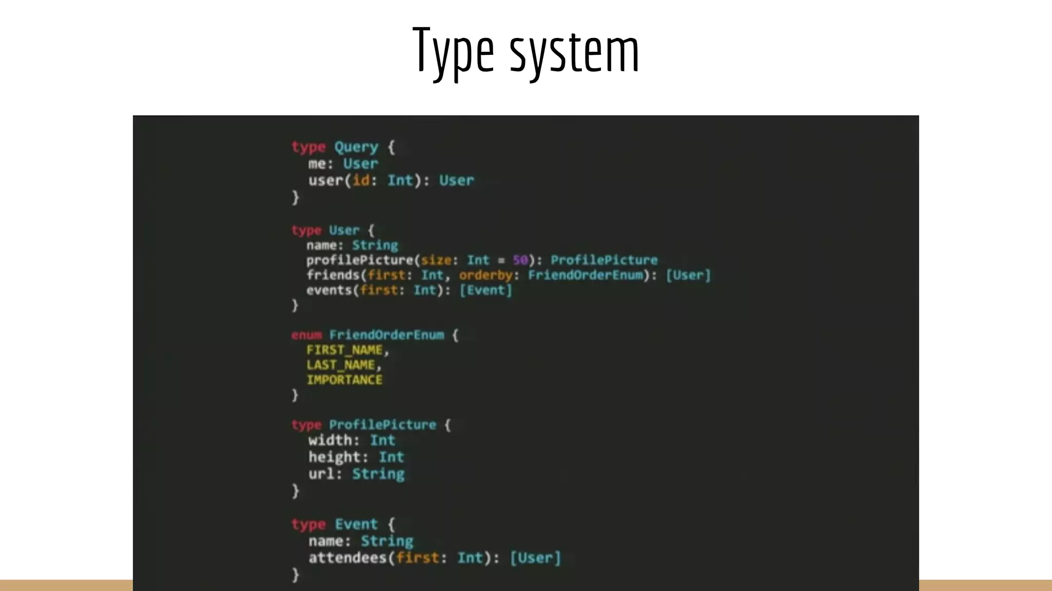 Type system
 