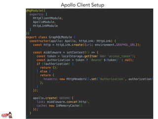Apollo Client Setup
 