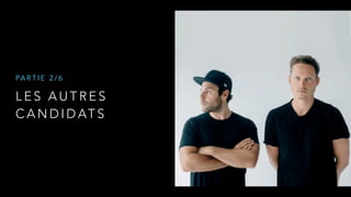 L E S A U T R E S
C A N D I D AT S
PA R T I E 2 / 6
 