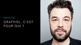 G R A P H Q L , C ’ E S T
P O U R Q U I ?
PA R T I E 6 / 6
 