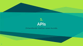 1.
APIs
Entendendo melhor esse mundo
4
 