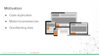Motivation
● Code duplication
● Model inconsistencies
● Overfetching data
GraphQL pilot at ING Investments @legkoletat
 