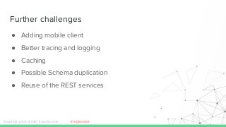 Further challenges
GraphQL pilot at ING Investments
● Adding mobile client
● Better tracing and logging
● Caching
● Possible Schema duplication
● Reuse of the REST services
@legkoletat
 