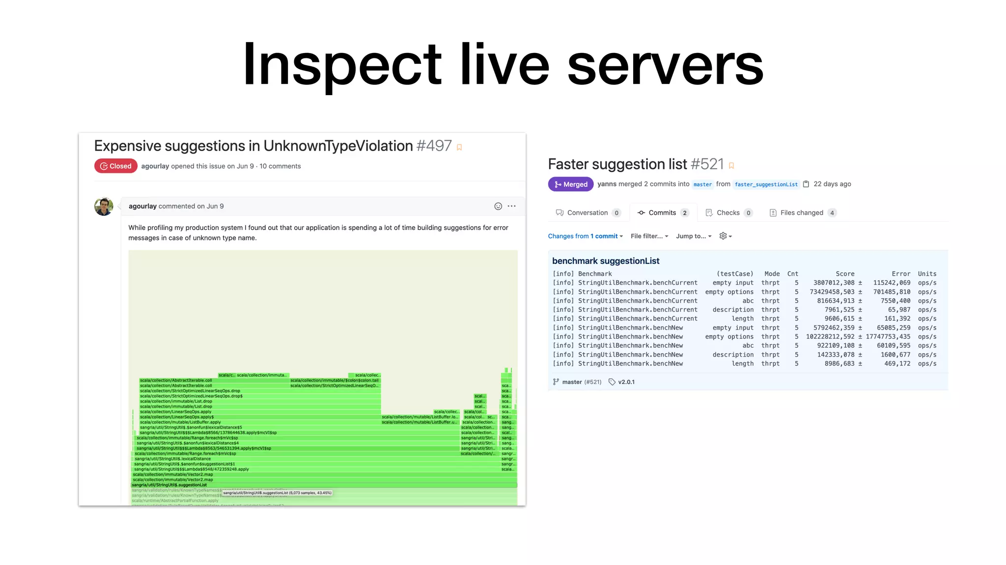 Inspect live servers
 