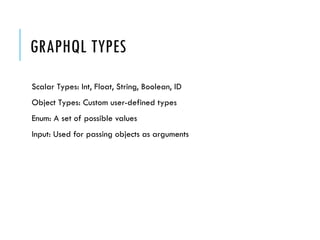 Introduction to GraphQL (A modern Approach) | PPTX