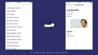 25 — Sommer Panage • @sommer • Swift Summit 2016
 