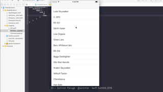 33 — Sommer Panage • @sommer • Swift Summit 2016
 