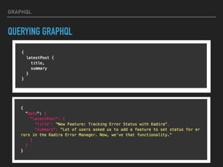 Graphql Intro (Tutorial and Example)