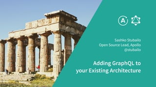 Adding GraphQL to your existing architecture Slide 1