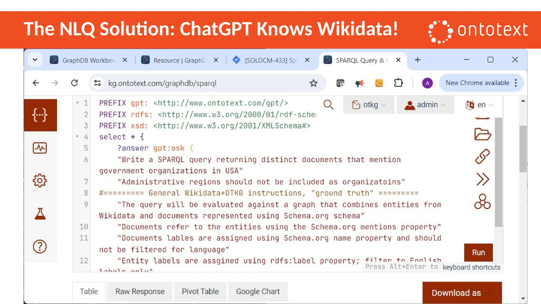 The NLQ Solution: ChatGPT Knows Wikidata!
 