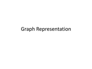 Graph Representation
 