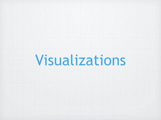 Visualizations
 