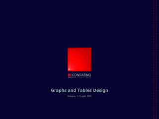 Graphs and Tables Design Bologna,  13 Luglio 2009 
