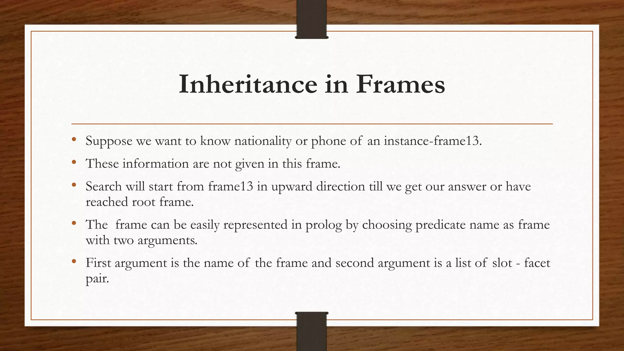 Frames Inheritance Graphs, frames and related structures | PPTX