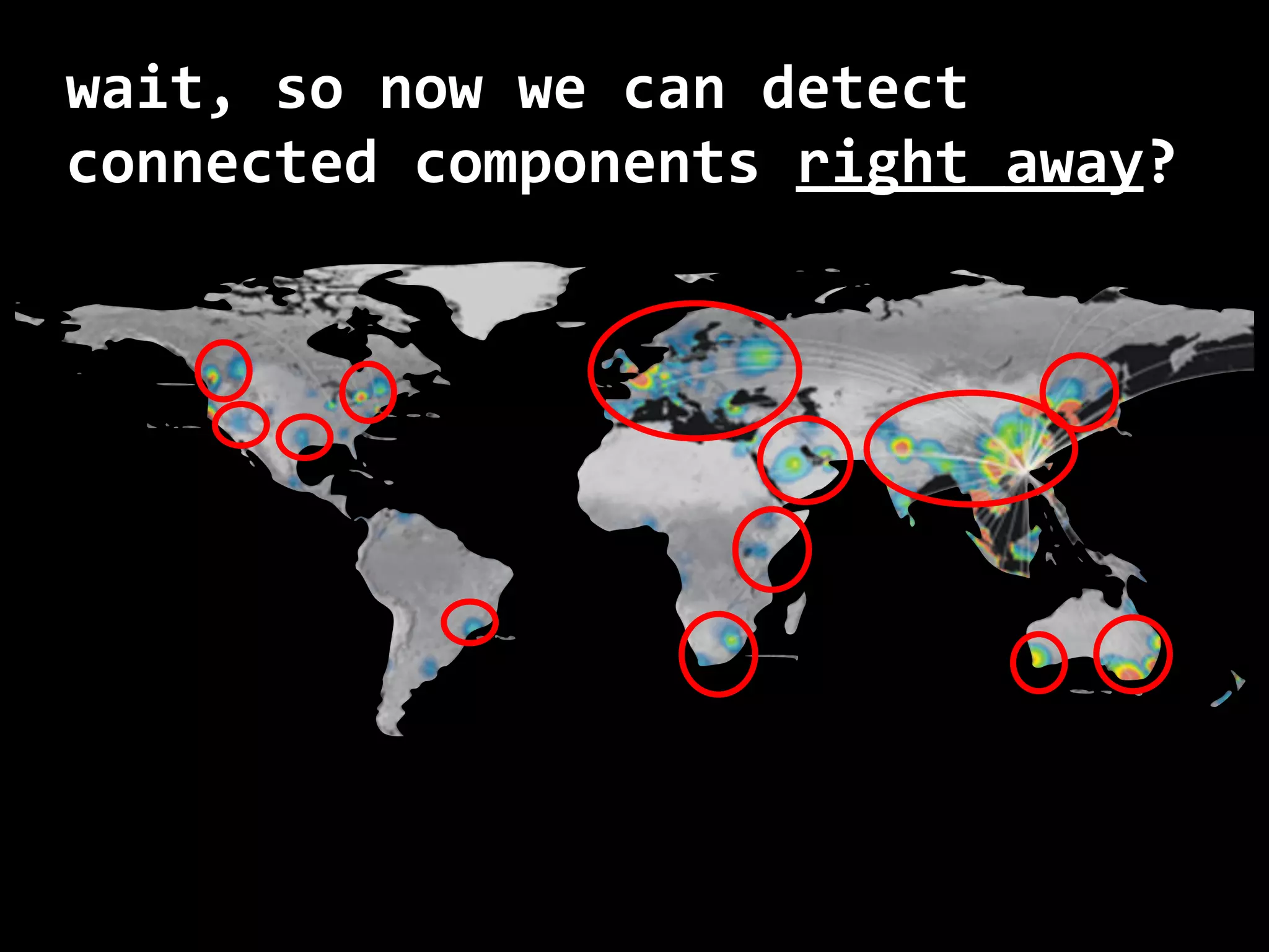 wait, so now we can detect connected components right	away? 