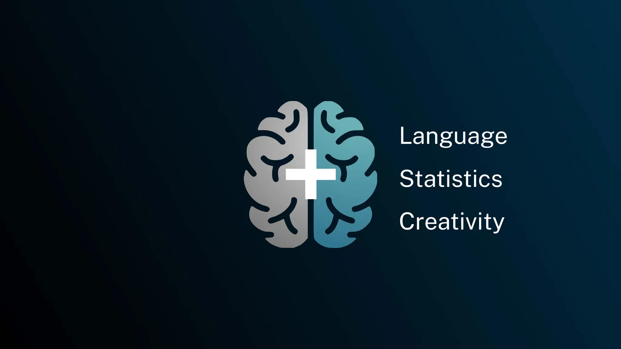 Language
Statistics
Creativity
 