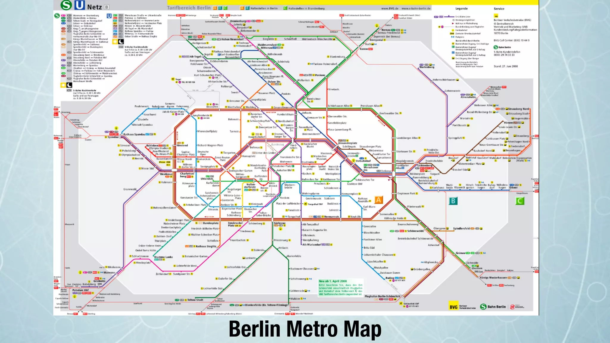 Berlin Metro Map
 