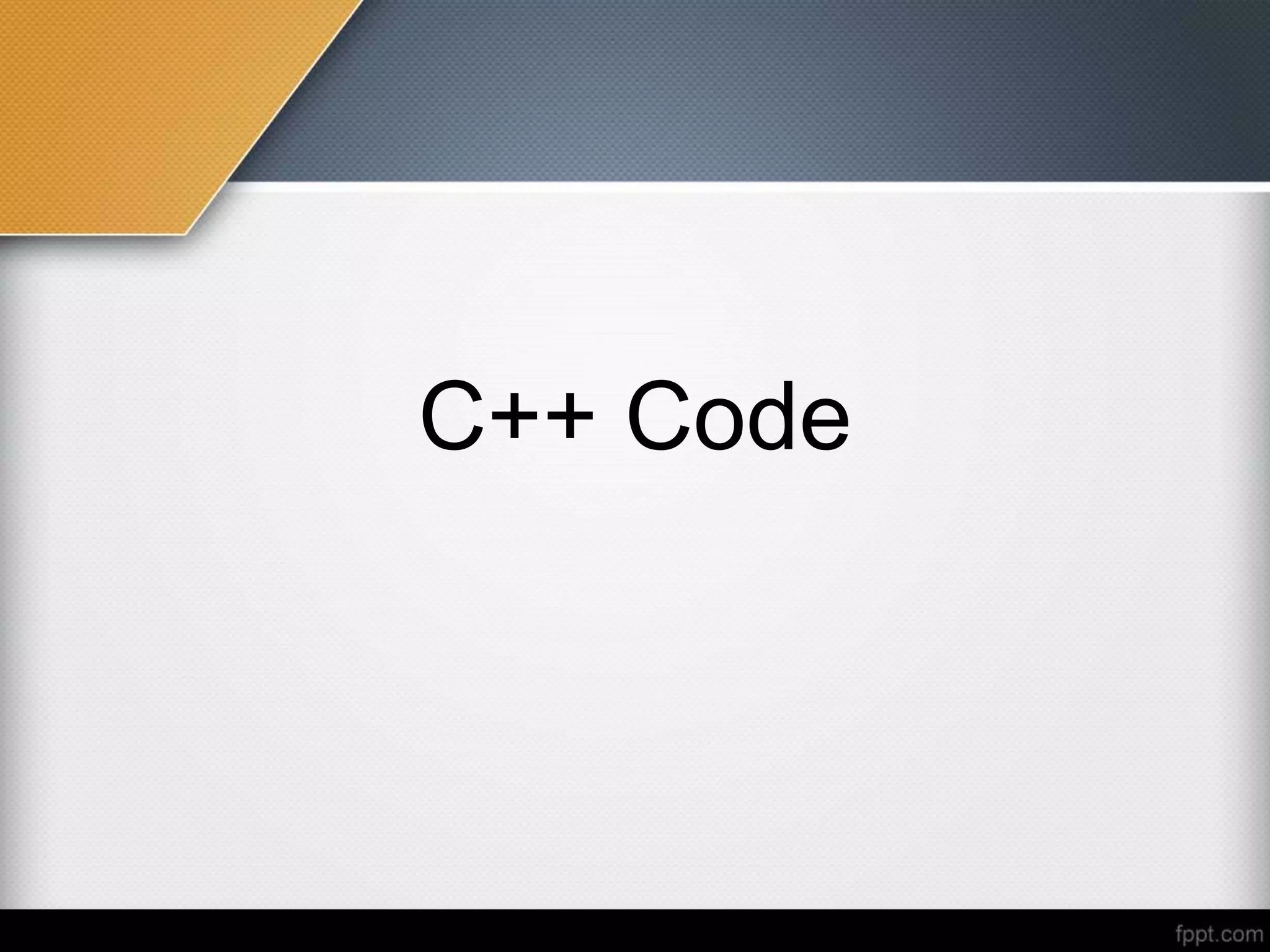 C++ Code
