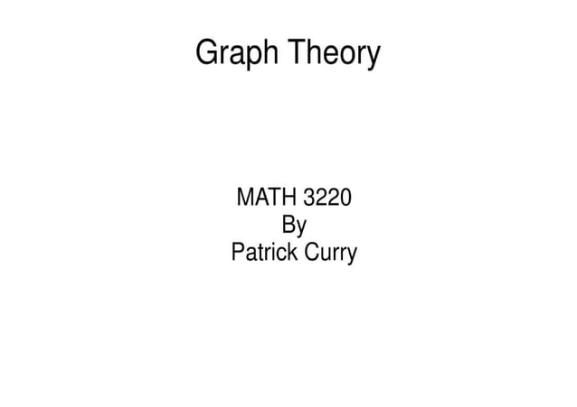 Graph Theory | PDF