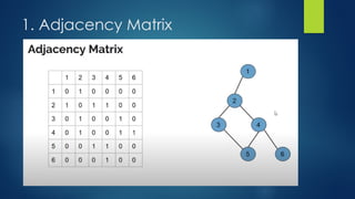 1. Adjacency Matrix
 