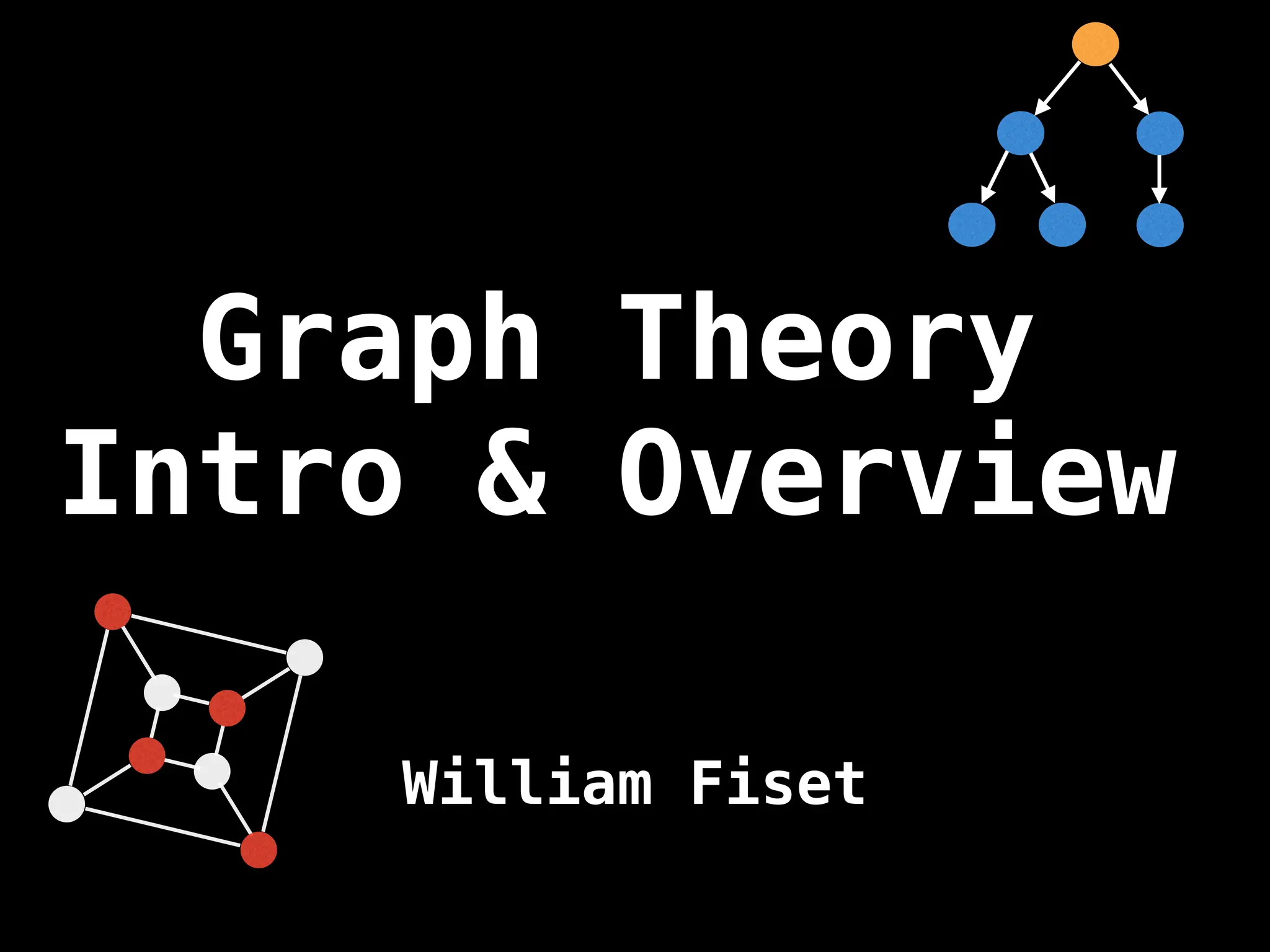 Graph Theory
Intro & Overview
William Fiset
 