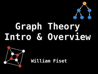 Graph Theory
Intro & Overview
William Fiset
 