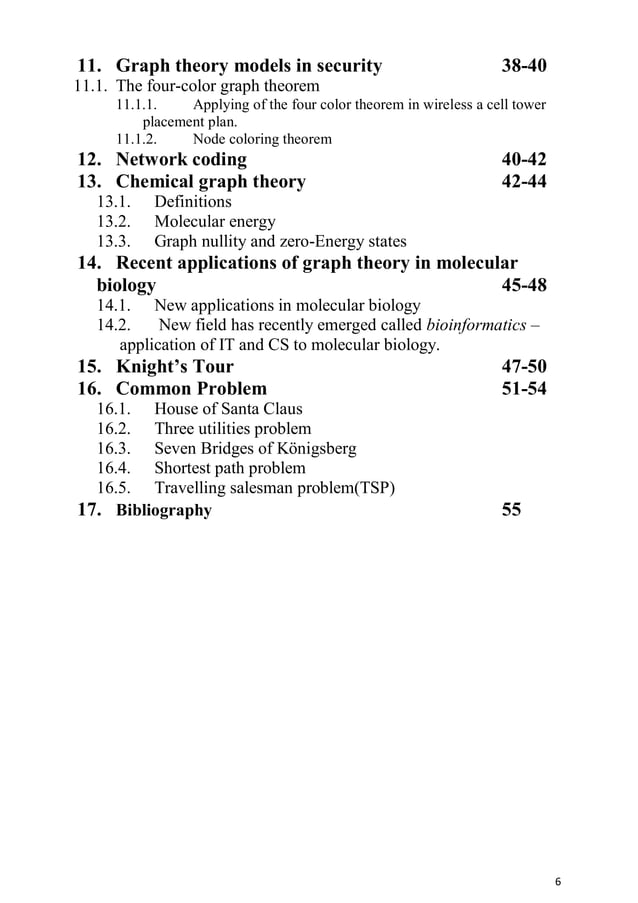 Graph theory and its applications | PDF | Chemistry | Science