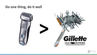 Do one thing, do it well
 