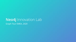 Neo4j Innovation Lab
Graph Tour EMEA, 2020
 