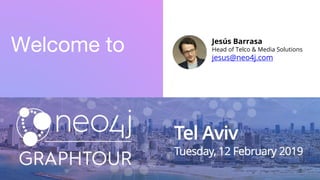 Welcome to Jesús Barrasa
Head of Telco & Media Solutions
jesus@neo4j.com
 