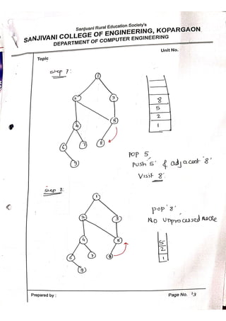 Graph Traversal BFS DFS Algorithm with Example | PDF