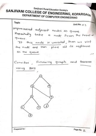 Graph Traversal BFS DFS Algorithm with Example | PDF
