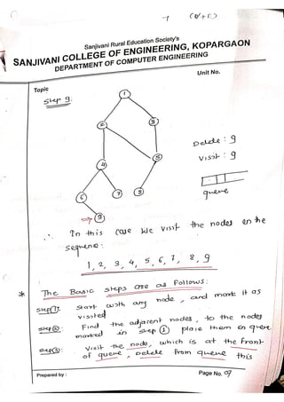 Graph Traversal BFS DFS Algorithm with Example | PDF