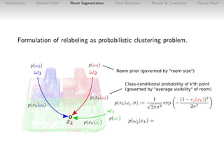 Introduction

Related Work

Room Segmentation

Door Detection

Results & Conclusion

Future Work

Formulation of relabelin...