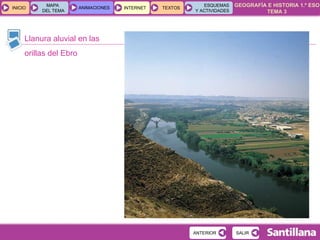 Llanura aluvial en las orillas del Ebro 