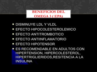 BENEFICIOS DEL
OMEGA 3 ( EPA)

 